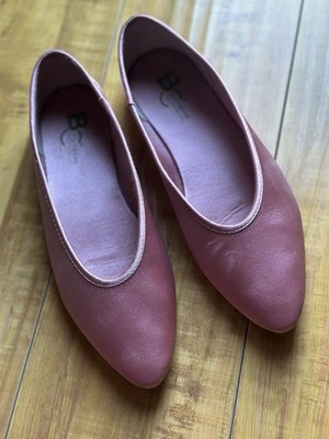 BC Footwear By Seychelles Georgette Satin Pink Ballet Flats Size 8