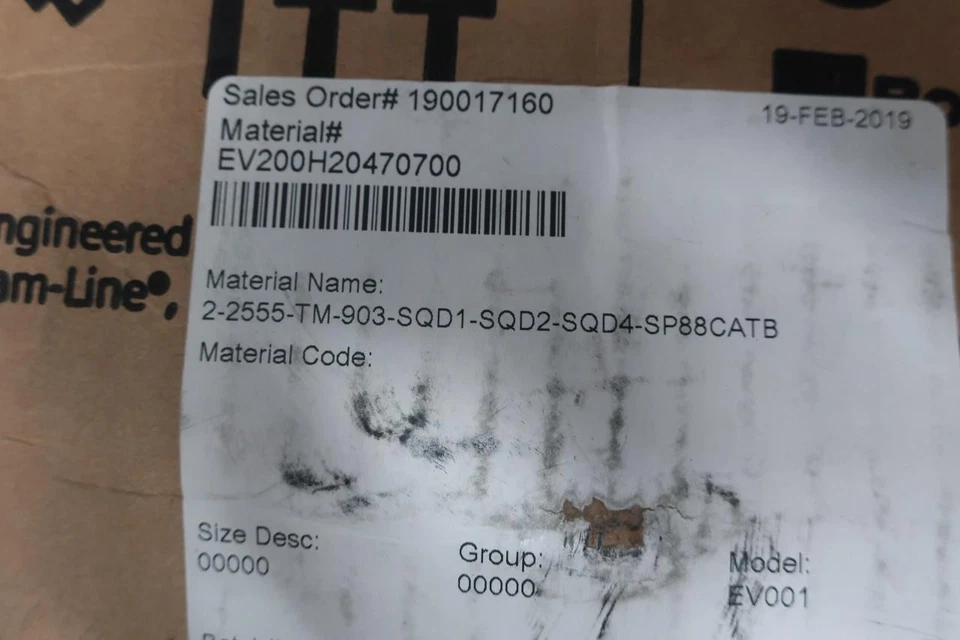 Itt 2-2555-TM-903-SQD1-SQD2-SQD4-SP88CATB Manual Iron Diaphragm Valve 2in - Image 4 of 4