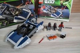 LEGO Star Wars 75022 Mandalorian Speeder 100% Complete Darth Maul Super Commando