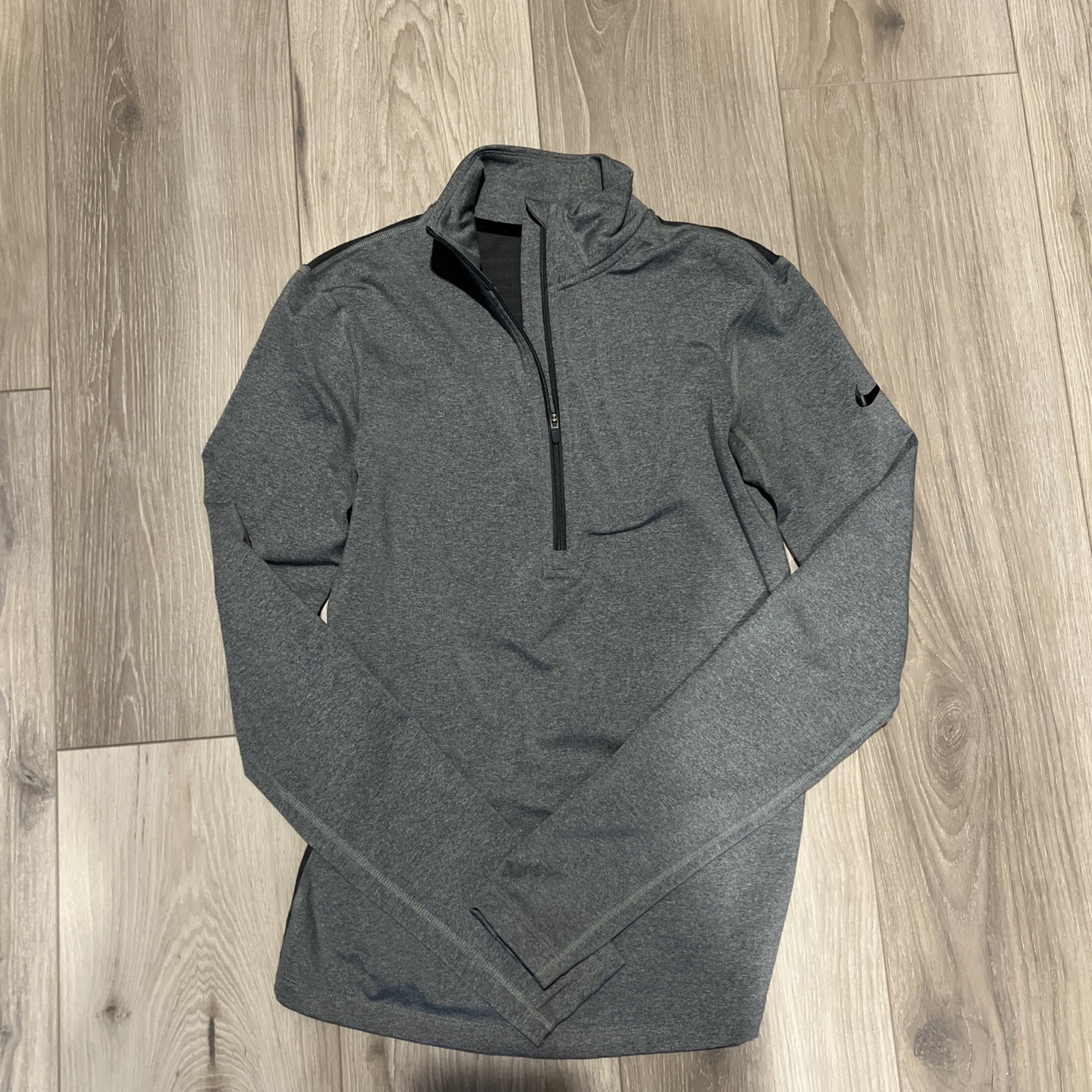 Nike Dri-FIT Women’s Gray Quarter Zip Athletic Pullover Size Small
