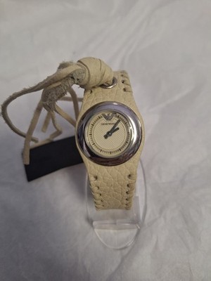 Emporio Armani Women's AR5595 Silver Stainless-Steel Quartz Watch Bone Band