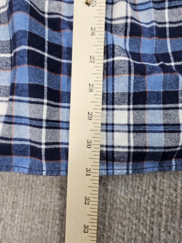 Camisa Eddie Bauer Para Hombres 2XL Franela a Cuadros Manga Larga Con Botones Calce Relajado - Imagen 10 de 14