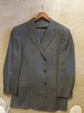 men s ermenegildo zegna excellent condition gray suit size. 50 / 36W