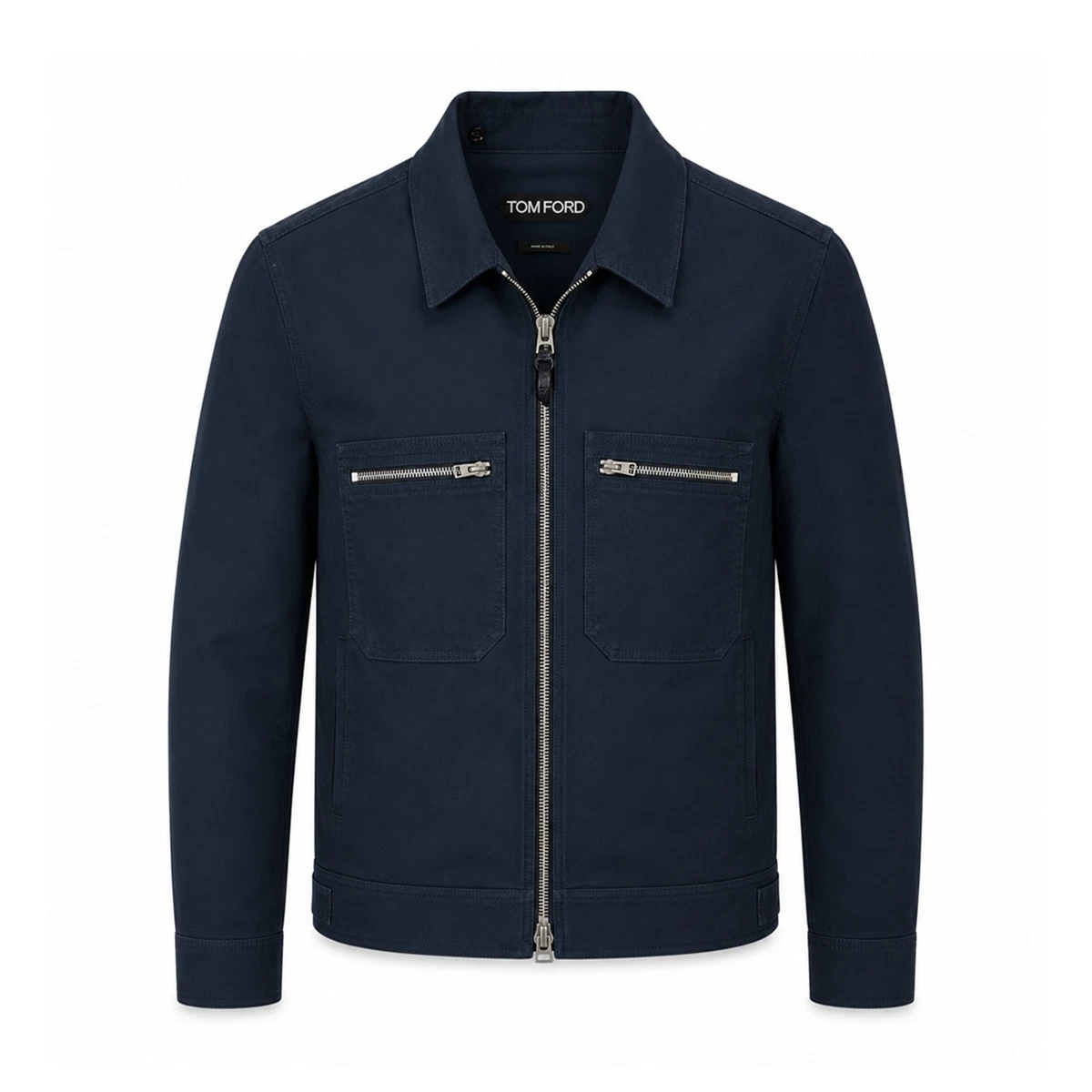 Tom Ford Cotton Outer Shell Blue Coats, Jackets & Vests for Men