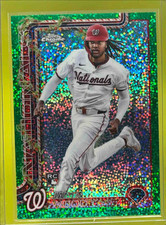 2025 Topps Holiday James Wood Chrome Green Sparkle /99 #HC94 RC Nationals