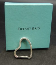 Portachiavi ciondolo cuore aperto Tiffany & Co. Elsa Peretti argento sterling 925 RAD15