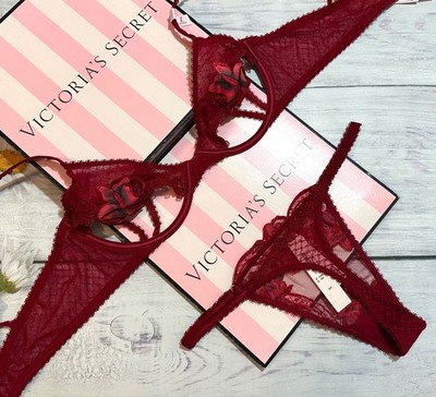 lingerie sexy victoria Womens Sexy Lingerie Lace Top Bra Ladies Thong Underwear Set Nightwear  Sleepwear main image 0