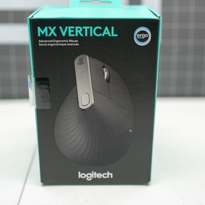 Logitech MX Vertical Wireless Ergonomic Mouse Bluetooth Black w Box