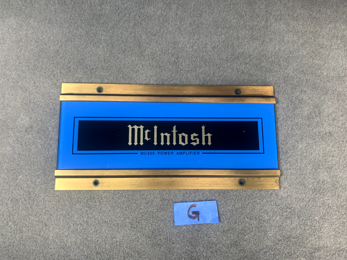 McIntosh Amplifier Glass Panel with Logo (More Plates added!) | eBay