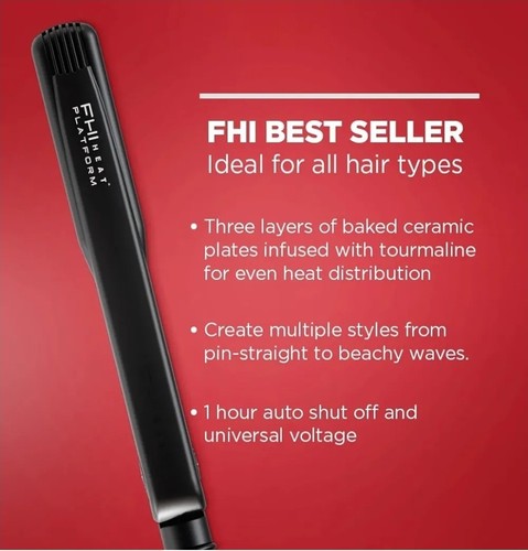 FHI Heat Tourmaline Ceramic Pro Styler Black - 1 1/4" New Read Description. - Picture 9 of 13