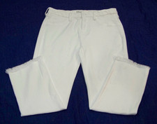 KanCan Signature White Denim Jeans - Size 30 - Mid-Rise Cropped Straight