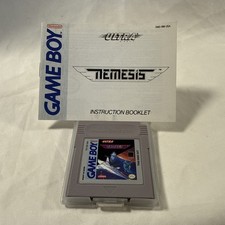 Nemesis (Nintendo Game Boy) w/ Manual - Shooter 1990 - SUPER CLEAN!