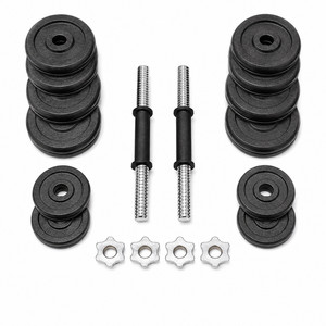 Weight Plates Cast Iron Dumbbell Handles Nuts Set