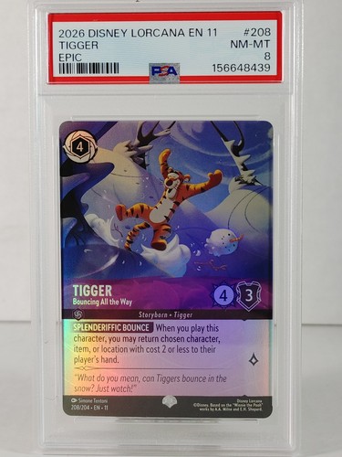 Tigger - Bouncing All the Way graded PSA 8 for sale on eBay