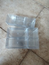 Clear Plastic Drawer Organizers Set, Drawer Organizer Trays 16 pc - New