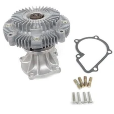 For 98-15 Frontier 2.4L 89-97 240SX 2.4L Leak Tested Water Pump & Fan Clutch