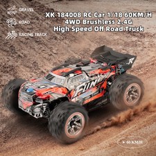Wltoys XK 184008 RC Car 1/18 60KM/H 4WD Brushless 2.4G High Speed Off Road Truck