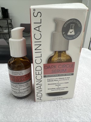 Advanced Clinicals Dark Circle Eye Serum Lift Vitamin C/E/Kakadu Plum 1.75 fl oz