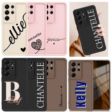 For Samsung S23/S24/S25/S26/A36/A35 Custom Name Shockproof Robust TPU Case Cover
