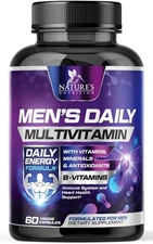 Multivitamínico para hombres con vitaminas A B1 B2 B3 B5 B6 B12 C D E