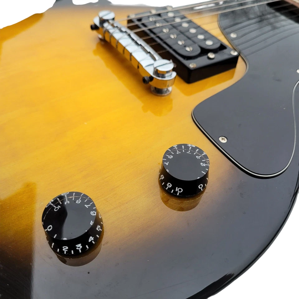 Guitarra Eléctrica Maestro Gibson Baldwin Tobacco Sunburst Guitarra Negra con Estuche Foto 3 de 4