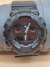 Casio G-Shock GA-100 Watch Men 51mm Black Alarm Chrono Daydate New Battery