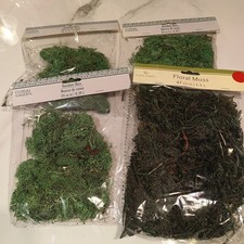 FLORAL GARDEN LOT - 1 -Floral Moss - 67 Cu. In. and 3 Reindeer Moss 24 Cu. In.