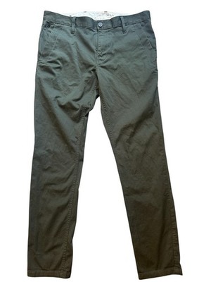 G-Star RAW Slim Fit Chino Pants Green Cotton Straight Leg Men's Size 36