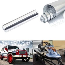 Chrome Mirror Silver Vinyl Wrap Sticker Decal Feuille de Film pour Bike Van