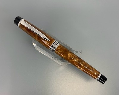 [Used]PILOT LEGANCE 89S BROWN 14K No.3 Medium Nib FLG-15SR-BN Short Fountain Pen