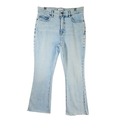 LOFT High Waist Kick Crop Light Wash Denim Jeans Women's Size 27