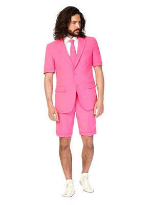 OppoSuits Mr. Pink Kostüm Anzug - für Karneval - Cooler Dress für heiße Tage