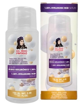 Del Indio Papago Hyaluronic Acid Serum 3.38oz Intense Hydration Youthful Skin