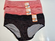 NWT 3 Warners No Pinching No Problems Hipster Microfiber Panties 5609J 2XL 9