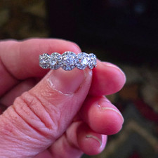The Leo Diamond 14K White Gold Wedding Band 43 Natural Diamonds 0.69-0.79ctw