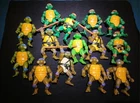 TMNT Ninja Turtles 1988 Soft + Hard Head LOT Vintage 1990 Black Belt Storage