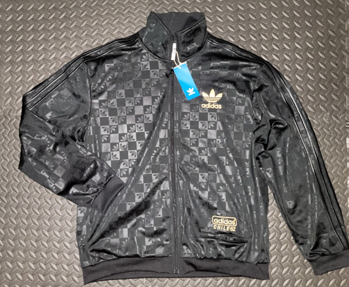 NEW MENS ADIDAS ORIGINALS CHILE 62 MONOGRAM TRACK JACKET ~ LARGE 