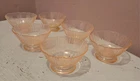 Set Of 6 Macbeth Evans Dessert Bowl American Sweetheart Pink Depression Glass