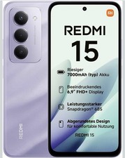 XIAOMI Redmi 15 Smartphone 8+256GB 6 9 Zoll FHD+144Hz Dot-Display Snapdragon 8