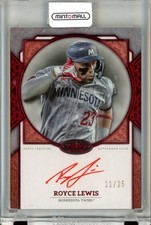2024 Topps Tier One Royce Lewis Next Level Auto Red Foil /25 Twins