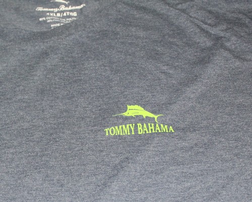 Tommy Bahama Shirt Mens 4XL Blue Char For The Course Golf BBQ Graphic Tee Casual - Picture 2 of 11