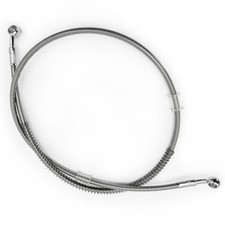 Motorcycle Hydraulic Braided Brake Line Stainless Steel 105cm41.3 Silver
