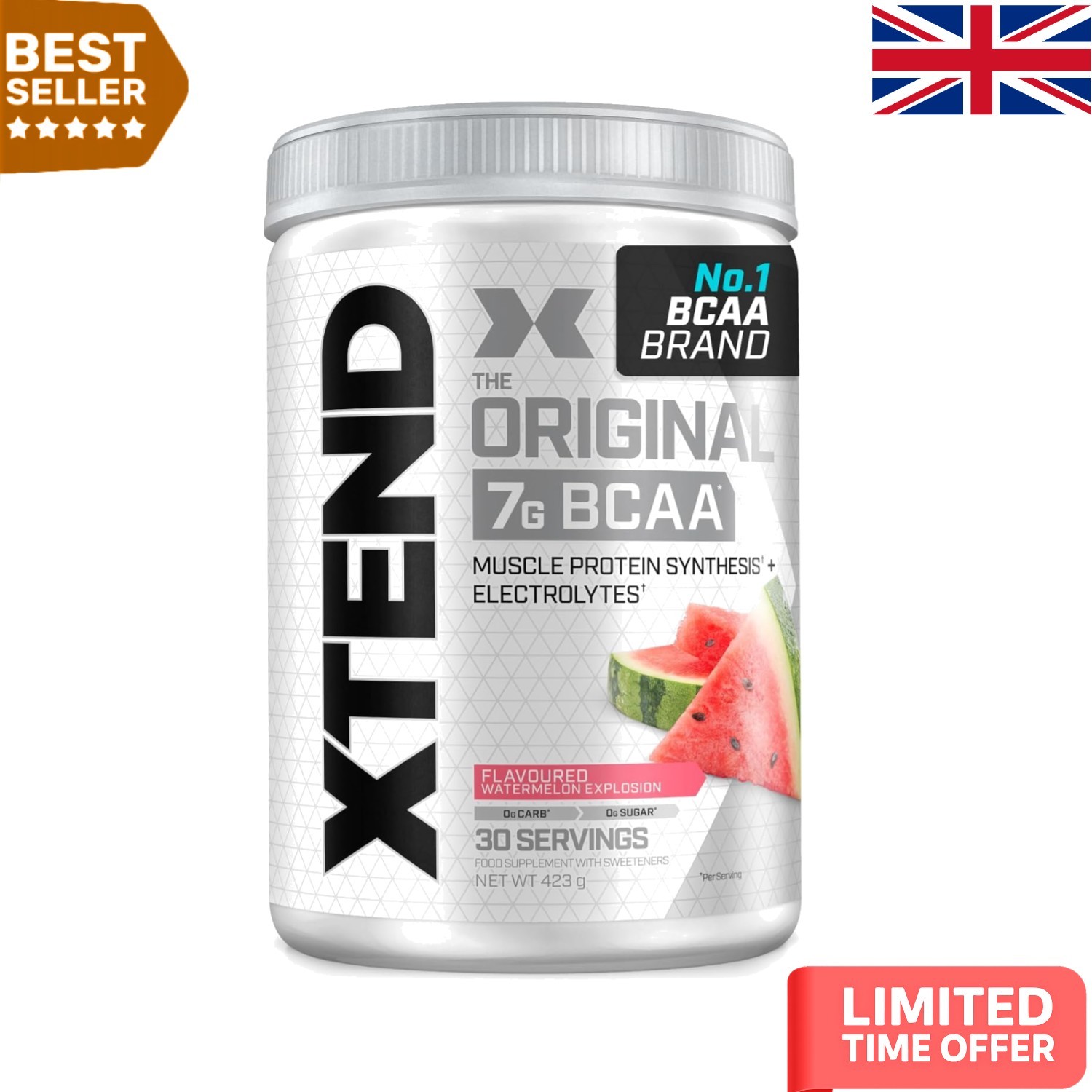 Watermelon Explosion BCAA Powder | Electrolyte Blend for Post-Workout Hydration