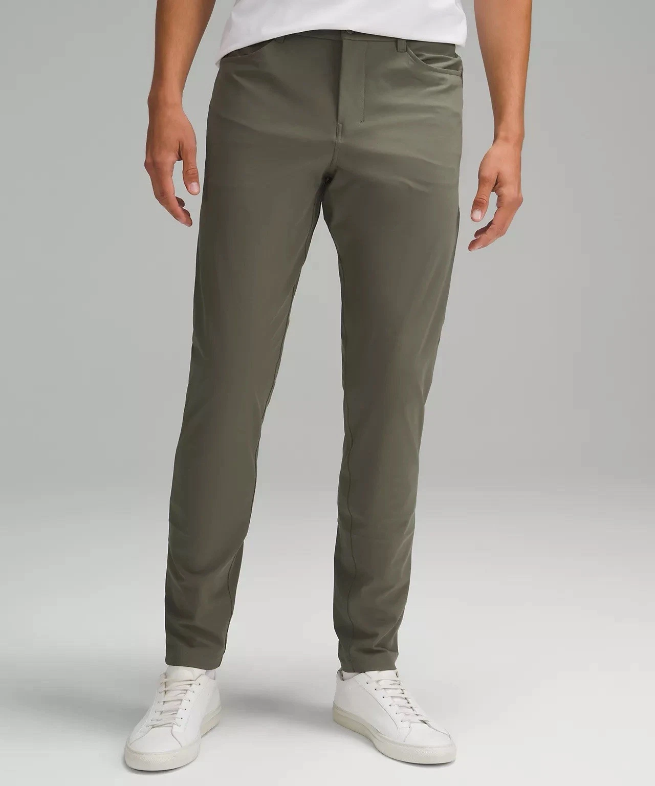 Lululemon ABC Pants Slim Mens 36X35L Trousers Pants Green LM5ADBT NWT