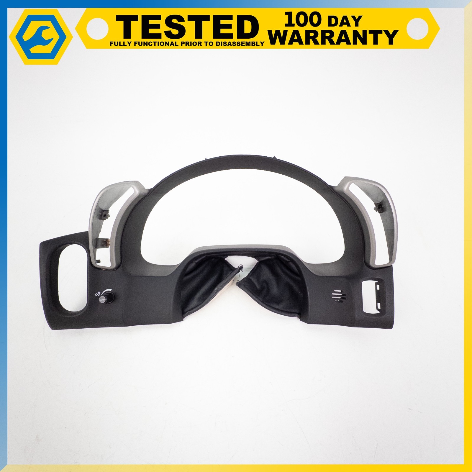 05-13 CHEVROLET CORVETTE C6 INSTRUMENT CLUSTER TRIM PLATE ASSEMBLY BLACK OEM