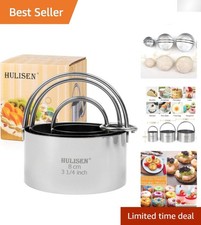 Professional 3-Piece Biscuit Cutter Set - Ergonomic Stainless Steel Design