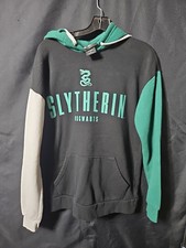 Harry Potter - Slytherin Hogwarts Hoodie Black/Green/Gray  XS