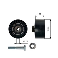 1X Gates T42065 Umlenk-/FüHrungsrolle Zahnriemen FüR Peugeot Rover Toyota Santan