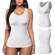 Women Lace Camisoles Built in Bra Vest Slimmer Shapewear Tank Tops Tummy Control