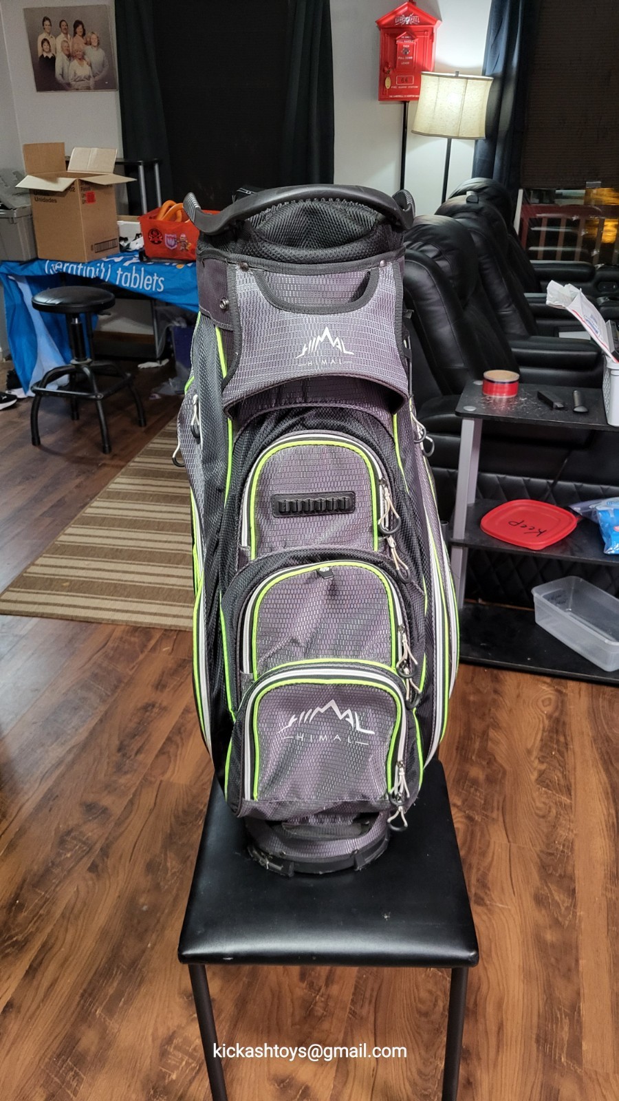 Cart Bag Himal W/ Head Cover Lots Of Pockets Men Golf Nice And New!